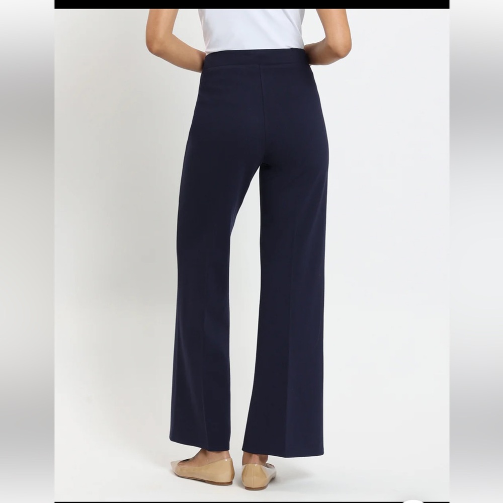 Jude Connally Navy Wide-Leg Ponte Pants - Picture 2 of 8